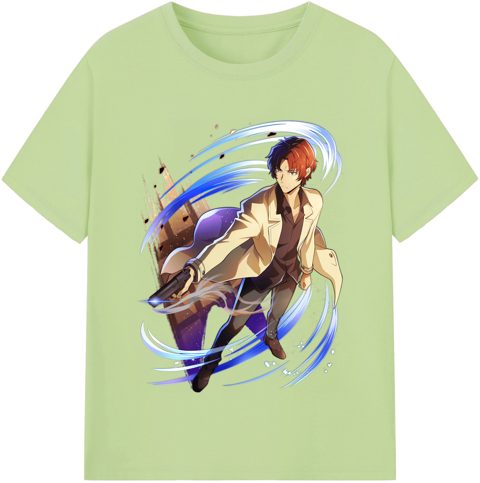 （画像用） 文豪ストレイドッグス Bungo Stray Dogs 綿100％半袖Tシャツ（フロントプリント）